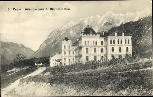 Ak Bischofshofen in Salzburg, Missionshaus St. Rupert, Landschaftspanorama