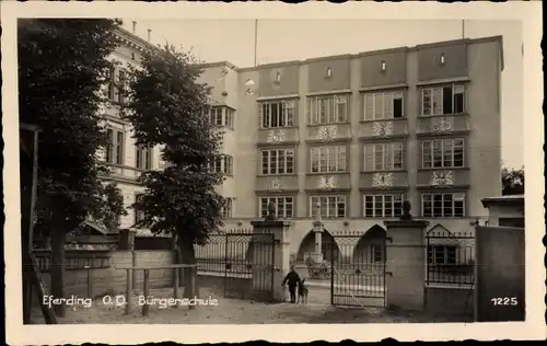 Ak Eferding in Oberösterreich, Blick auf die Bürgerschule