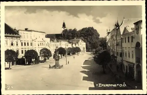 Ak Eferding in Oberösterreich, schöne Detailansicht