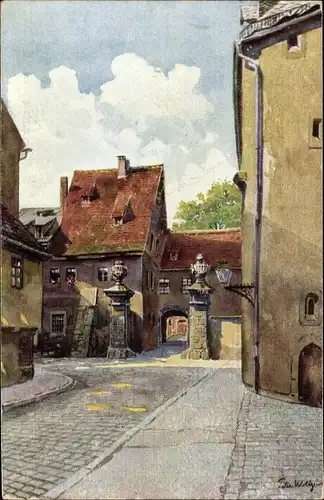 Ak Weimar in Thüringen, schöne Detailansicht