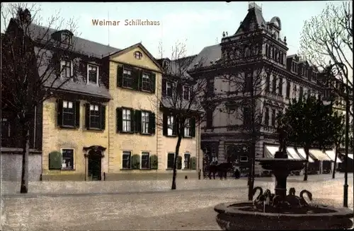 Ak Weimar in Thüringen, schöne Detailansicht