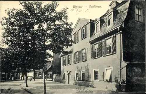 Ak Weimar in Thüringen, schöne Detailansicht