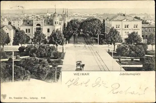 Ak Weimar in Thüringen, schöne Detailansicht