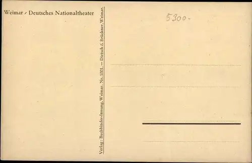 Ak Weimar in Thüringen, schöne Detailansicht