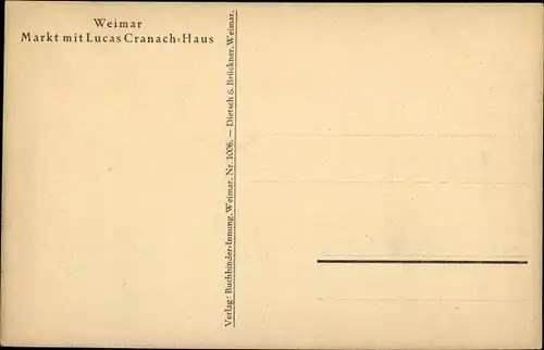 Ak Weimar in Thüringen, schöne Detailansicht