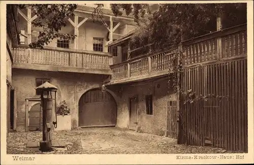 Ak Weimar in Thüringen, schöne Detailansicht