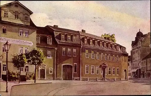 Ak Weimar in Thüringen, schöne Detailansicht