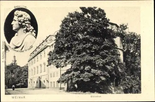 Ak Weimar in Thüringen, schöne Detailansicht