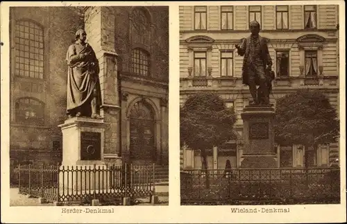 Ak Weimar in Thüringen, schöne Detailansicht