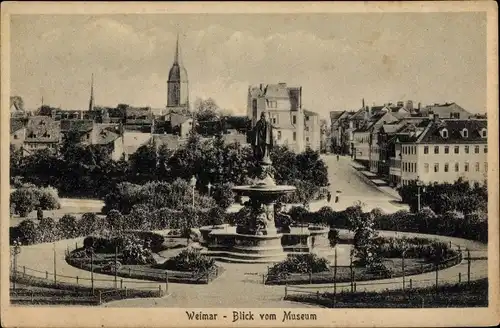 Ak Weimar in Thüringen, schöne Detailansicht