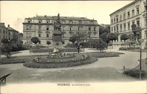 Ak Weimar in Thüringen, schöne Detailansicht