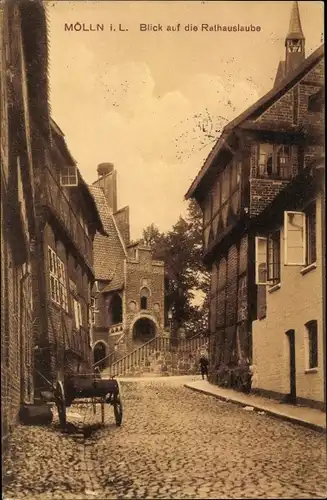 Ak Mölln in Lauenburg, schöne Detailansicht