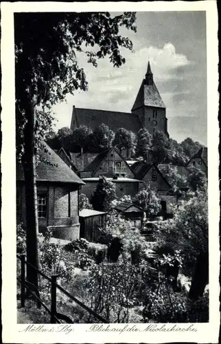 Ak Mölln in Lauenburg, schöne Detailansicht