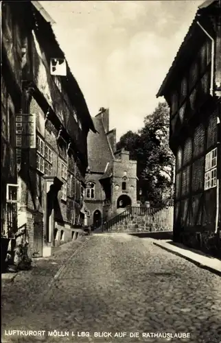 Ak Mölln in Lauenburg, schöne Detailansicht