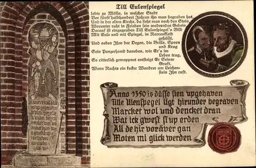 Ak Mölln in Lauenburg, schöne Detailansicht