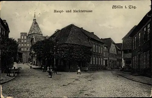 Ak Mölln in Lauenburg, schöne Detailansicht