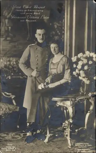 Ak Herzog Ernst August von Braunschweig Lüneburg, Prinzessin Victoria Luise, Liersch 4127