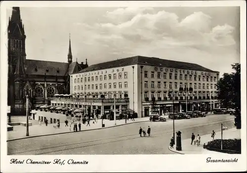 Ak Chemnitz in Sachsen, schöne Detailansicht