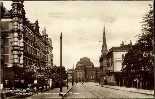Ak Chemnitz in Sachsen, schöne Detailansicht