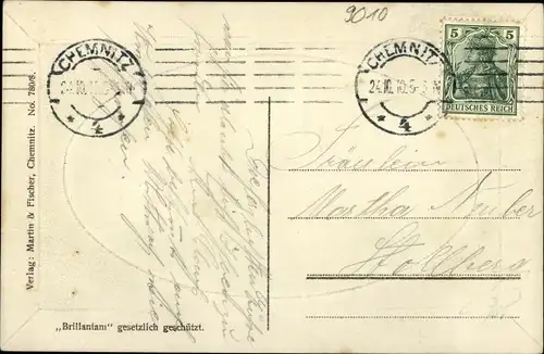 Ak Chemnitz in Sachsen, schöne Detailansicht