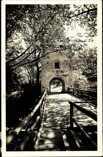 Ak Seebenstein in Niederösterreich, schöne Detailansicht