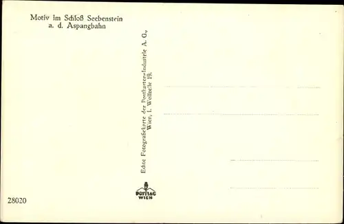 Ak Seebenstein in Niederösterreich, schöne Detailansicht