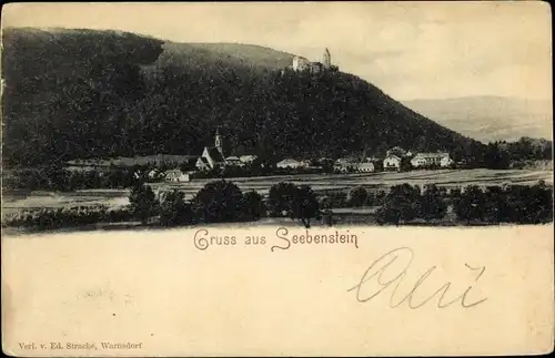 Ak Seebenstein in Niederösterreich, schöne Detailansicht