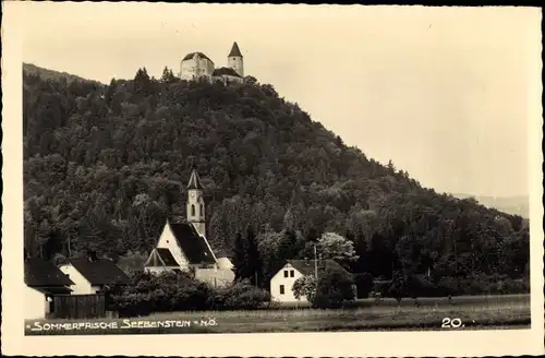 Ak Seebenstein in Niederösterreich, schöne Detailansicht