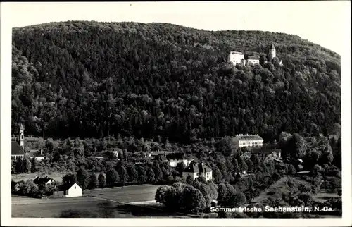 Ak Seebenstein in Niederösterreich, schöne Detailansicht