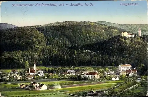 Ak Seebenstein in Niederösterreich, schöne Detailansicht