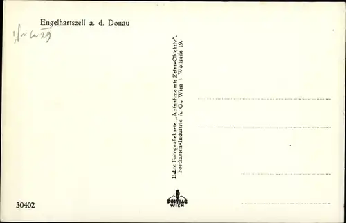 Ak Engelhartszell in Oberösterreich, schöne Detailansicht