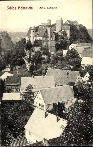 Ak Hohnstein in der Sächsischen Schweiz, schöne Detailansicht