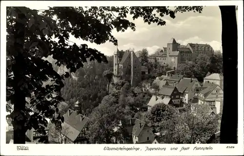 Ak Hohnstein in der Sächsischen Schweiz, schöne Detailansicht