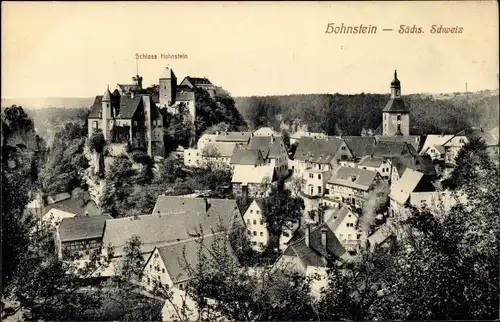 Ak Hohnstein in der Sächsischen Schweiz, schöne Detailansicht