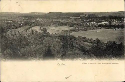 Ak Gotha in Thüringen, schöne Detailansicht