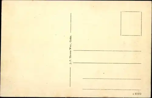 Ak Gotha in Thüringen, schöne Detailansicht
