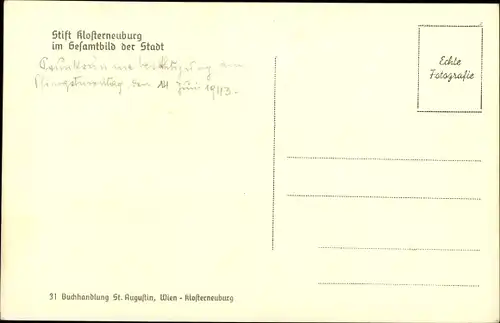 Ak Klosterneuburg in Niederösterreich, schöne Detailansicht