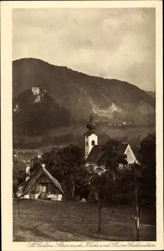 Ak Sankt Gallen in der Steiermark, schöne Detailansicht