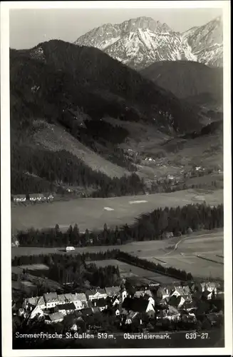 Ak Sankt Gallen in der Steiermark, schöne Detailansicht