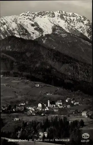 Ak Sankt Gallen in der Steiermark, schöne Detailansicht