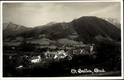 Ak Sankt Gallen in der Steiermark, schöne Detailansicht