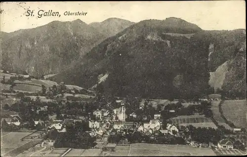 Ak Sankt Gallen in der Steiermark, schöne Detailansicht