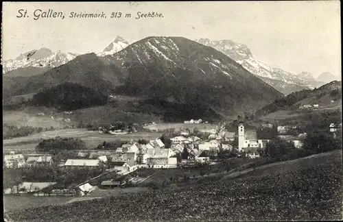 Ak Sankt Gallen in der Steiermark, schöne Detailansicht