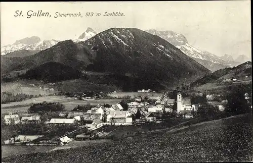 Ak Sankt Gallen in der Steiermark, schöne Detailansicht