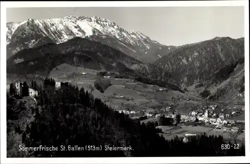 Ak Sankt Gallen in der Steiermark, schöne Detailansicht