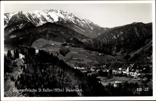 Ak Sankt Gallen in der Steiermark, schöne Detailansicht