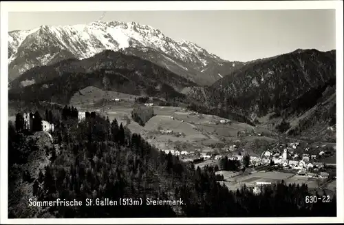 Ak Sankt Gallen in der Steiermark, schöne Detailansicht