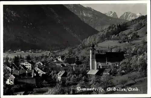 Ak Sankt Gallen in der Steiermark, schöne Detailansicht