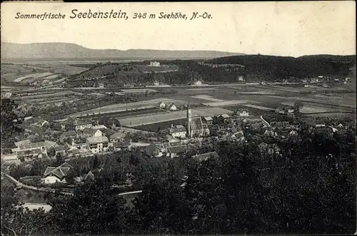 Ak Seebenstein in Niederösterreich, schöne Detailansicht