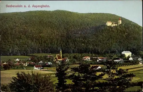 Ak Seebenstein in Niederösterreich, schöne Detailansicht